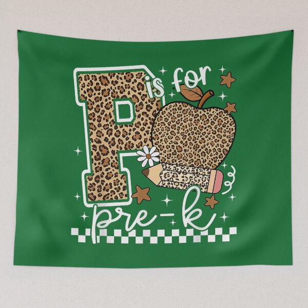 Item preview, Back to School P is for Pre K Leopard Apple Kids designed and sold by KristineLi.