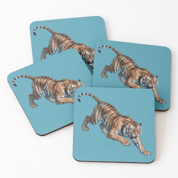 Item preview, Vengeful Pouncing Tiger: Dynamic Wildlife Anatomy Art designed and sold by FreiherrPK.