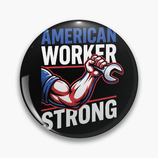 Item preview, American Worker Strong Wrench Labor Day Patriotic Mechanic designed and sold by TeNovaStudio.