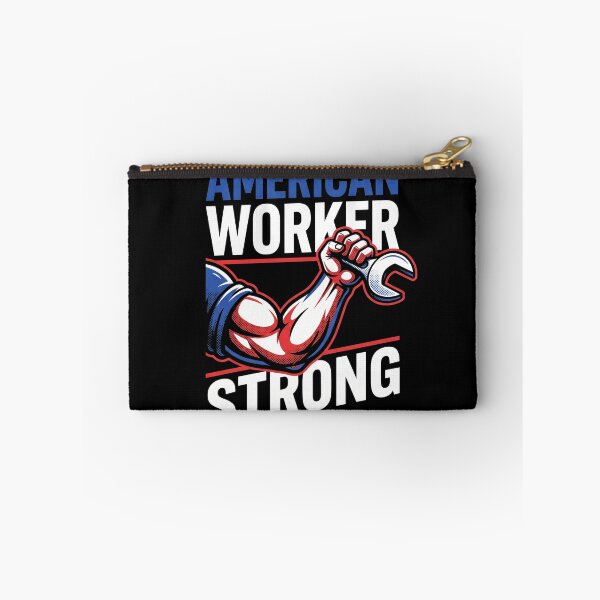 Item preview, American Worker Strong Wrench Labor Day Patriotic Mechanic designed and sold by TeNovaStudio.