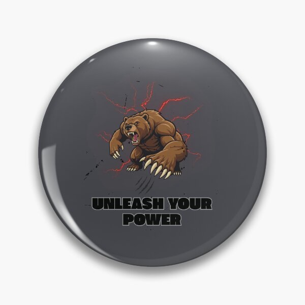 Item preview, Unleash Your Power Bear designed and sold by AhmadAnnaPrints.