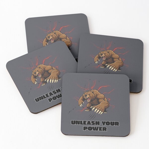 Item preview, Unleash Your Power Bear designed and sold by AhmadAnnaPrints.