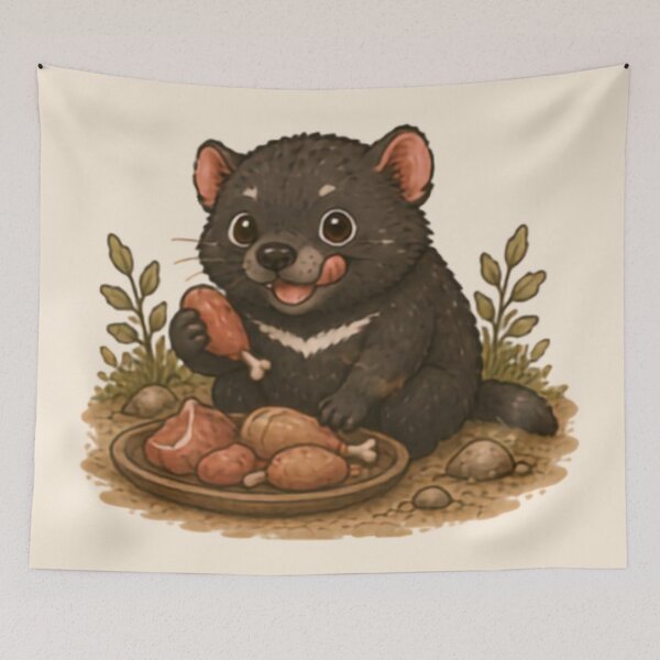 Item preview, Foodie Tasmanian Devil designed and sold by MellowMunchkins.
