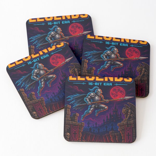 Item preview, Cursed Knight Arcade Poster - Retro Pixel Art Print designed and sold by EtermaoDigital.