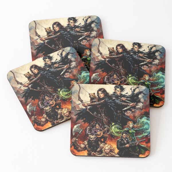 Item preview, The Legend of Vox Machina Fantasy Fine Art Tribute designed and sold by Art's Diner.