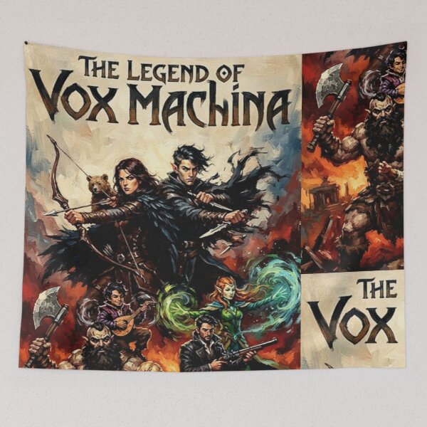 Item preview, The Legend of Vox Machina Fantasy Fine Art Tribute designed and sold by Art's Diner.
