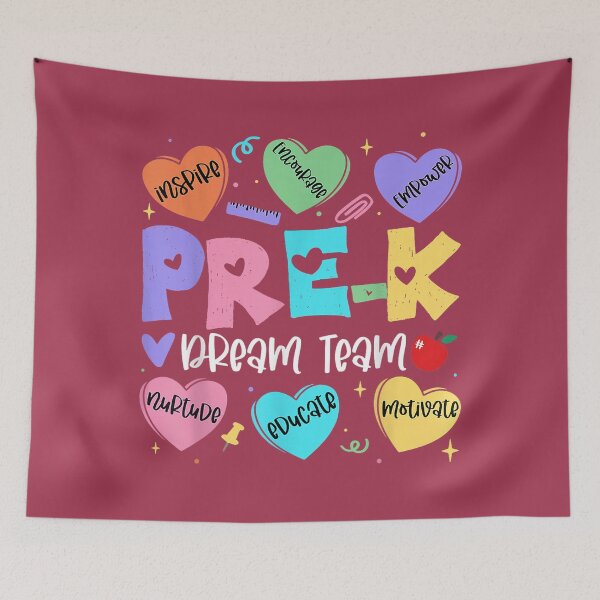 Item preview, Back to School Pre K Dream Team Heart Teacher Kid designed and sold by GreggRoss.