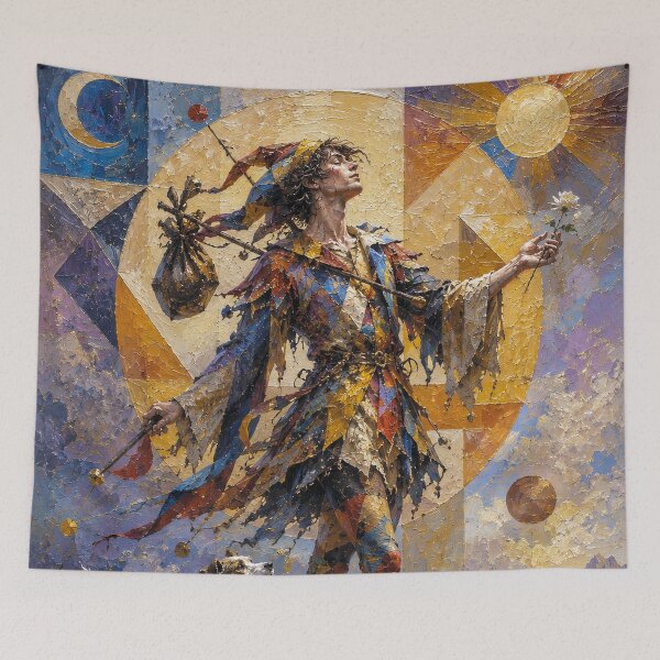 Item preview,  Tarot Card the Fool painting. designed and sold by GalleryKauffeld.