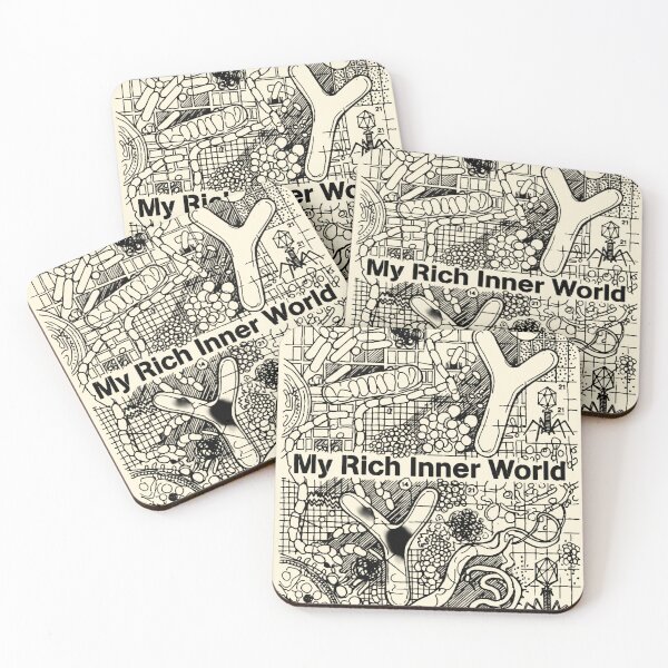 Item preview, Host Organism Confession: "My Rich Inner World" Microbiome Diagram designed and sold by FreiherrPK.