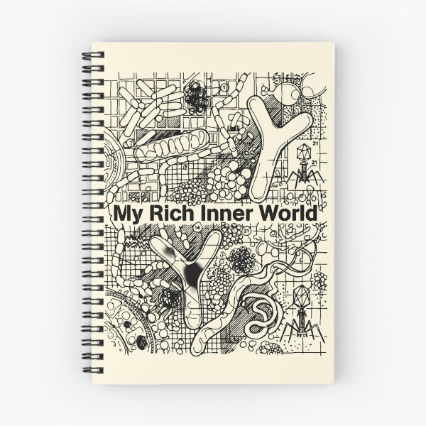 Item preview, Host Organism Confession: "My Rich Inner World" Microbiome Diagram designed and sold by FreiherrPK.
