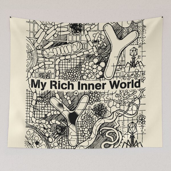 Item preview, Host Organism Confession: "My Rich Inner World" Microbiome Diagram designed and sold by FreiherrPK.