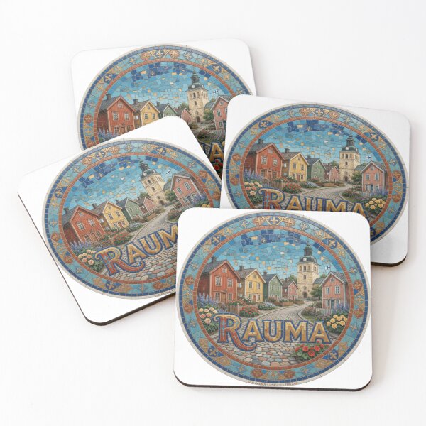 Item preview, Rauma Old Town Mosaic Travel Sticker Summer Souvenir designed and sold by Imaginarium of Chaos falcon88 .
