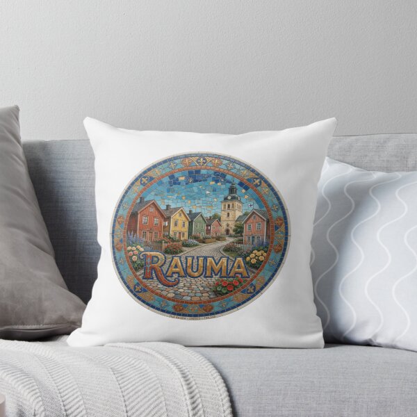 Item preview, Rauma Old Town Mosaic Travel Sticker Summer Souvenir designed and sold by Imaginarium of Chaos falcon88 .