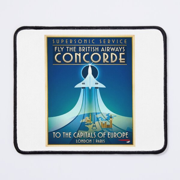 Item preview, Vintage Poster featuring the Concorde designed and sold by JoeNeckbone's Hangout.
