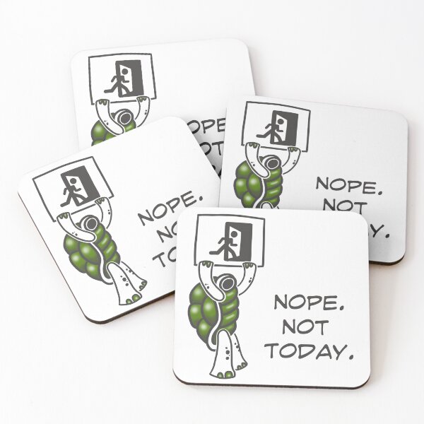 Item preview, Nope. Not Today. | Funny Introvert Turtle designed and sold by Samaya-.