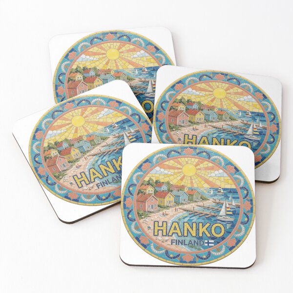 Item preview, Hanko Seaside Mosaic Travel Sticker Summer Souvenir designed and sold by Imaginarium of Chaos falcon88 .
