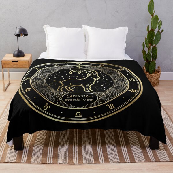 Item preview, Capricorn Elegant Gold Zodiac Medallion designed and sold by Zodiac Celestial Art.