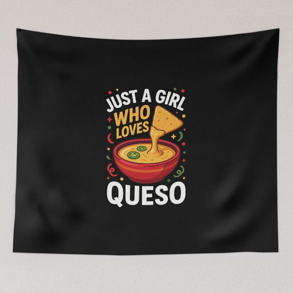 Item preview, JUST A GIRL WHO LOVES QUESO designed and sold by jkrphoto.