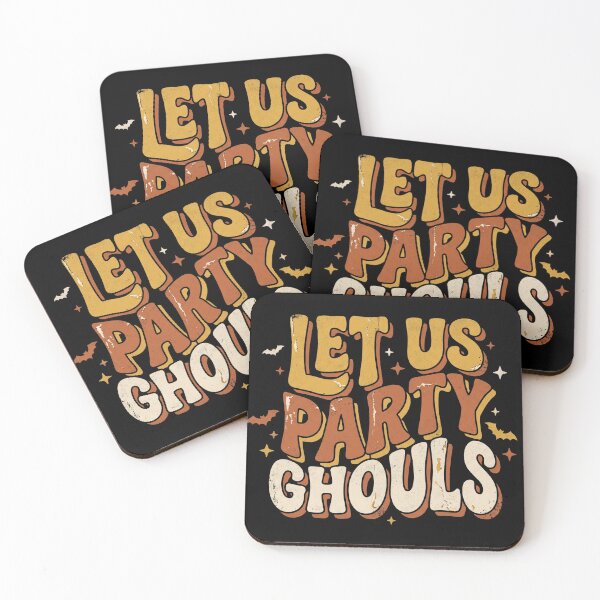 Item preview, Let Us Party Ghouls Retro Vintage Halloween Spooky Season designed and sold by TeNovaStudio.