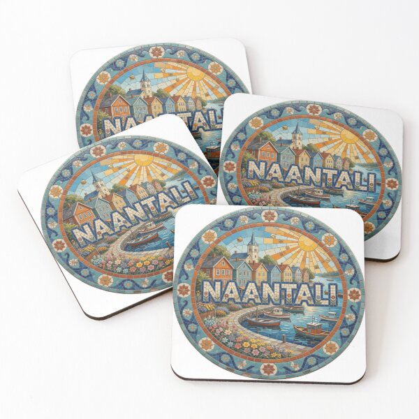 Item preview, Naantali Harbor Mosaic Travel Sticker Summer Souvenir designed and sold by Imaginarium of Chaos falcon88 .