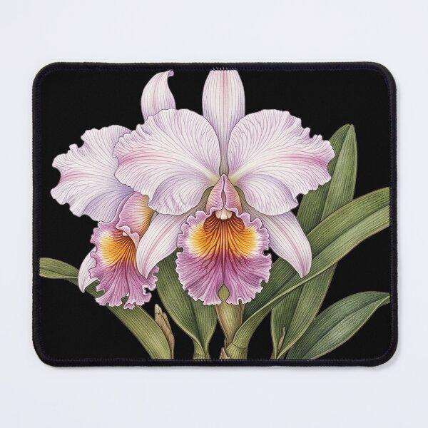 Item preview, Epiphytic Delirium: Vintage Cattleya Trianae Botanical Illustration designed and sold by FreiherrPK.