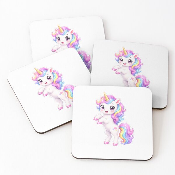 Item preview, Unicorn Kawaii cartoon designed and sold by BackgroundND.