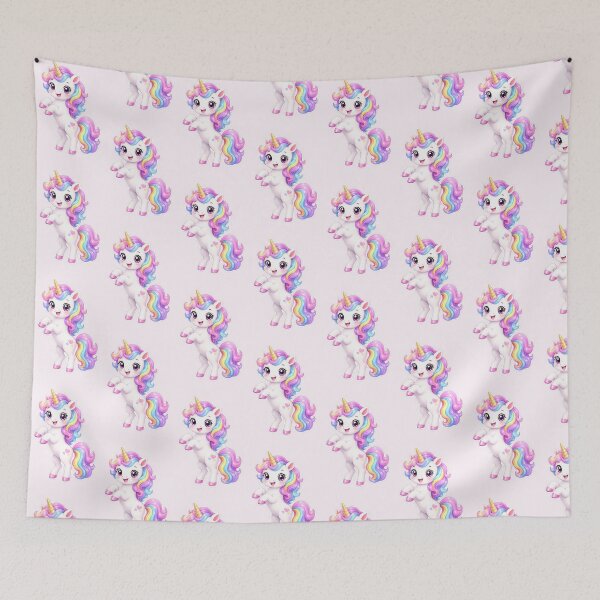 Item preview, Unicorn Kawaii cartoon designed and sold by BackgroundND.