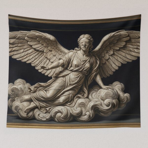 Item preview, Gothic Renaissance Blind Angel Oil Painting designed and sold by Tout-Puissant.