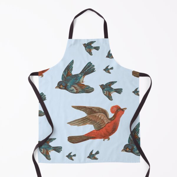 Item preview, Red and blue trade card bird pattern designed and sold by PbHistory.