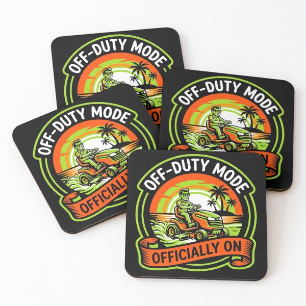 Item preview, Off Duty Mode Officially On Lawn Mower Funny Lawn Care Dad designed and sold by TeNovaStudio.
