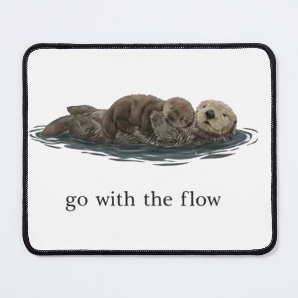 Item preview, Go With The Flow Sea Otter | Cute Otter Mom & Baby Vintage Nature designed and sold by Gbriel3.