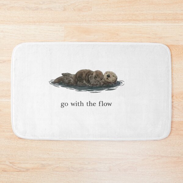 Item preview, Go With The Flow Sea Otter | Cute Otter Mom & Baby Vintage Nature  designed and sold by Gbriel3.
