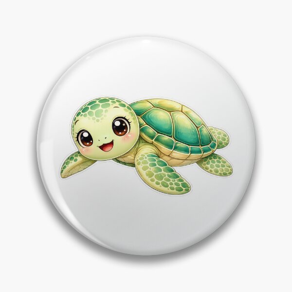 Item preview, Cute sea turtle kawaii cartoon  designed and sold by BackgroundND.