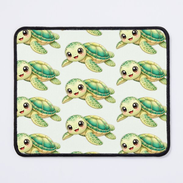 Item preview, Cute sea turtle kawaii cartoon designed and sold by BackgroundND.