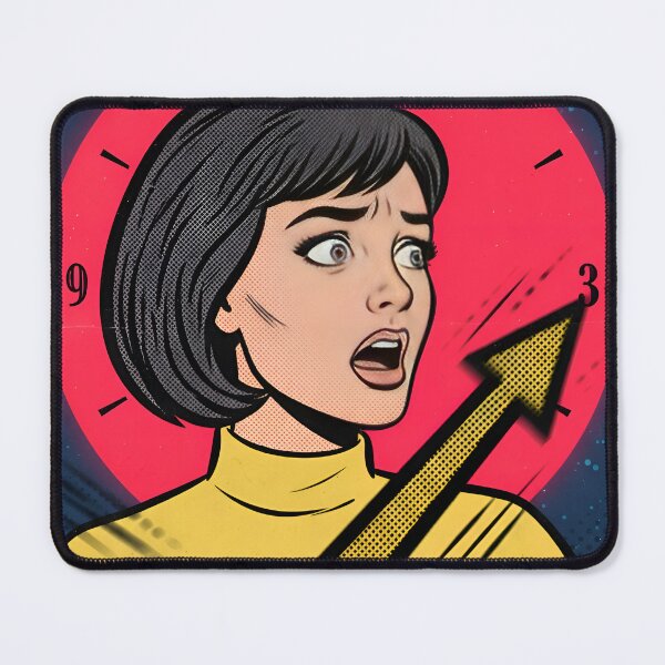 Item preview, Time is Spinning Out Retro Comic Poster designed and sold by DuckOddity.