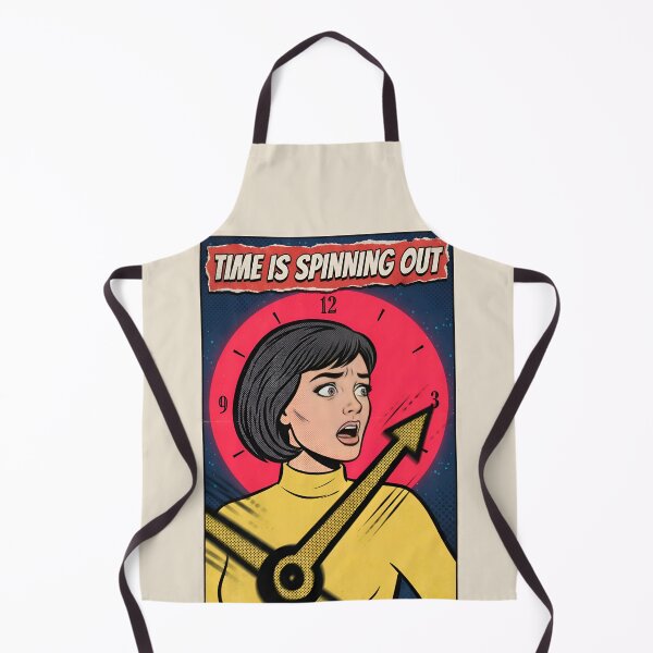 Item preview, Time is Spinning Out Retro Comic Poster designed and sold by DuckOddity.
