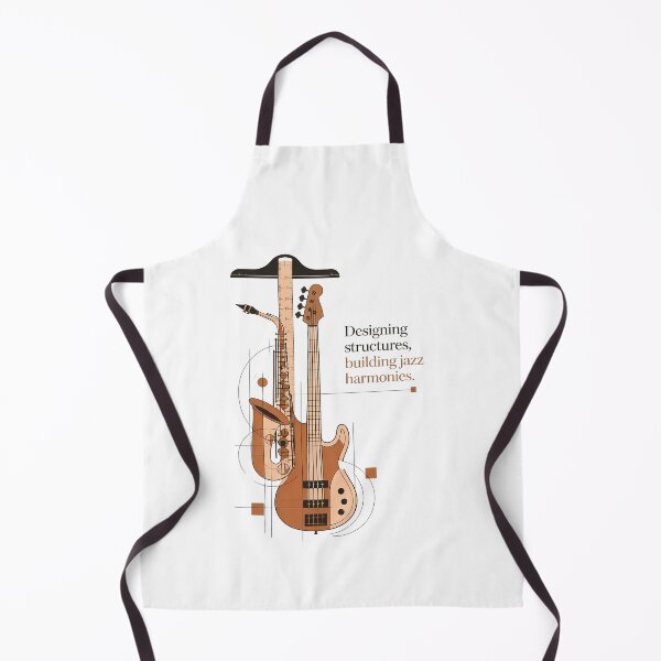 Item preview, Architect Bass & Saxophone - Designing Structures Building Jazz Harmonies designed and sold by Art-Arcade6.