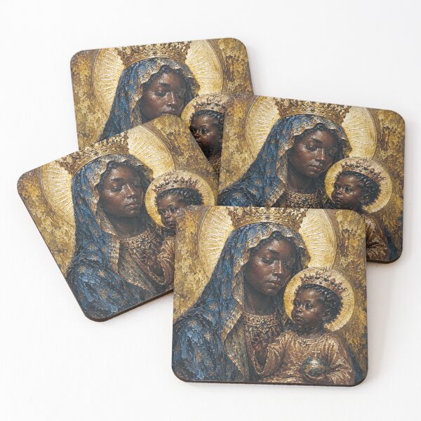 Item preview, Black Madonna with child painting. designed and sold by GalleryKauffeld.