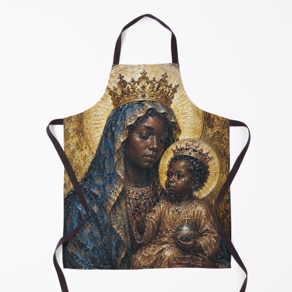 Item preview, Black Madonna with child painting. designed and sold by GalleryKauffeld.