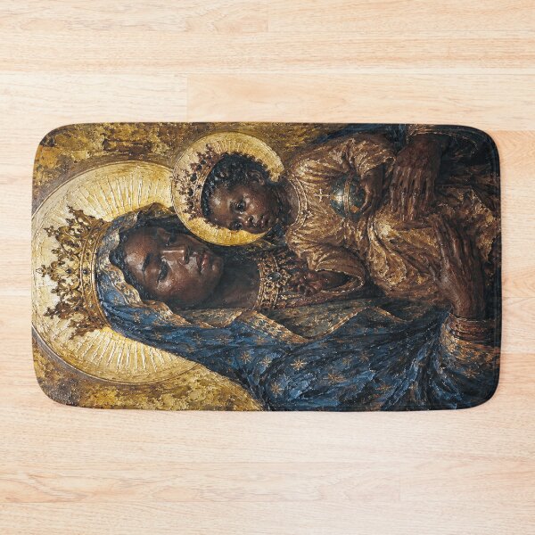 Item preview, Black Madonna with child painting. designed and sold by GalleryKauffeld.