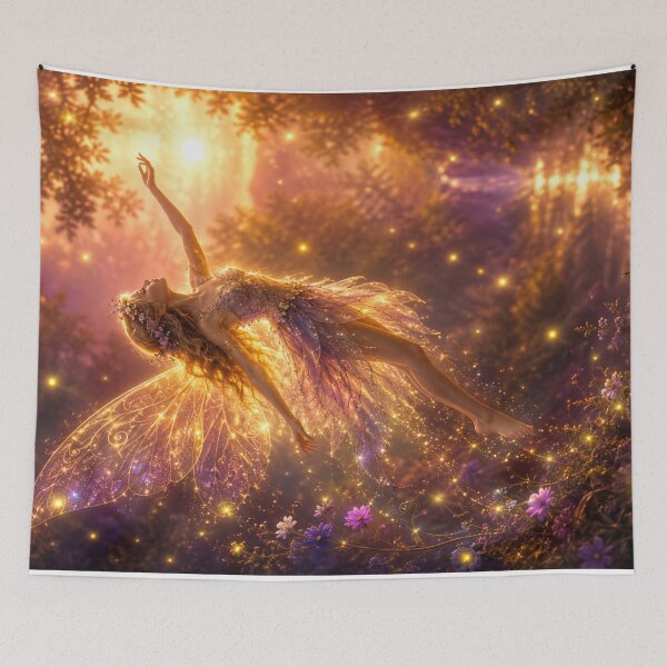 Item preview, Enchanted Fairy at Golden Twilight designed and sold by Kimberly Palmer.