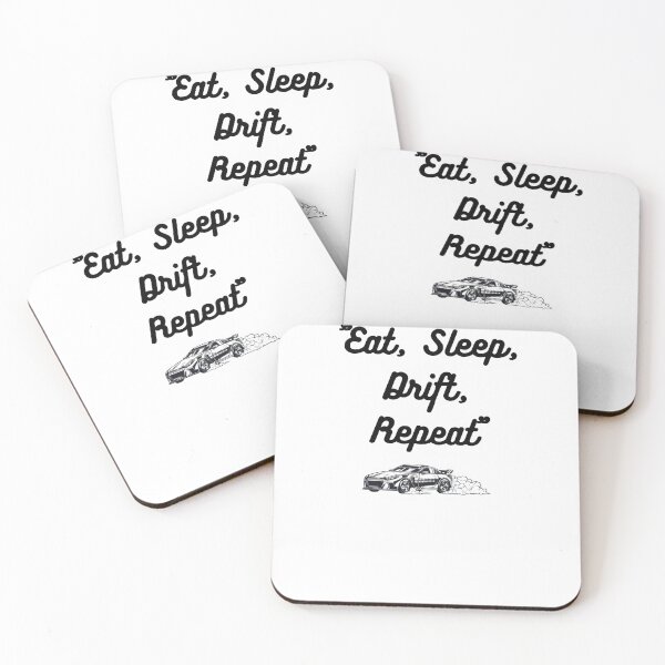 Item preview, Eat Sleep Drift Repeat Funny Car Enthusiast Racing Quote designed and sold by eihabo.