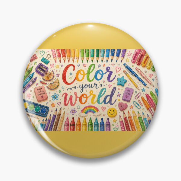 Item preview, Color Your World - Colorful School Supplies designed and sold by Novel Works Studio.