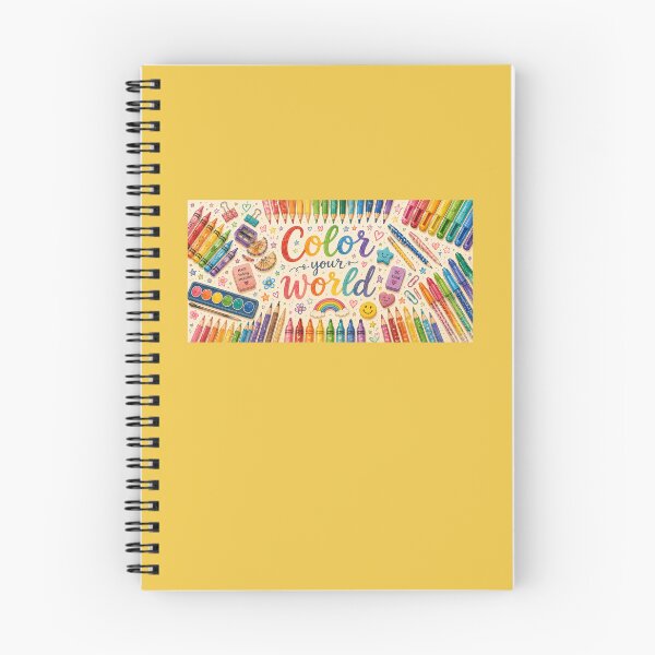 Item preview, Color Your World - Colorful School Supplies designed and sold by Novel Works Studio.