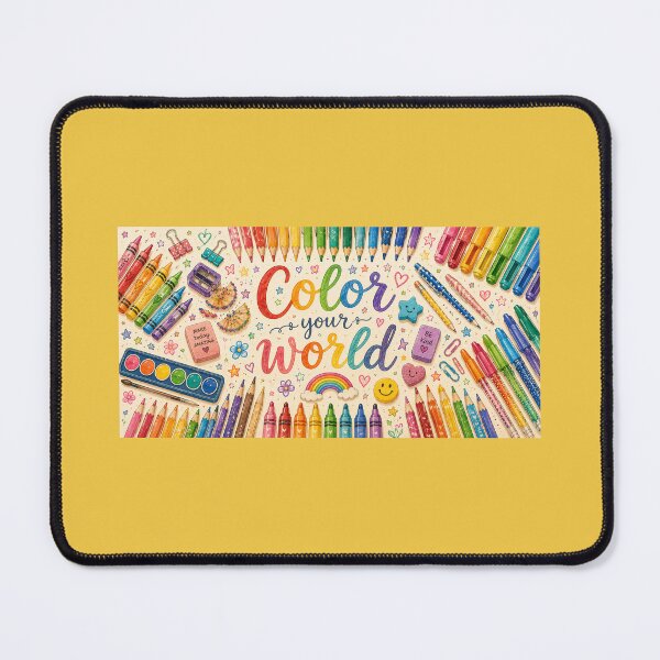 Item preview, Color Your World - Colorful School Supplies designed and sold by Novel Works Studio.
