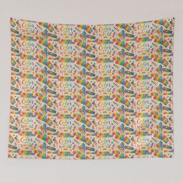 Item preview, Color Your World - Colorful School Supplies designed and sold by Novel Works Studio.