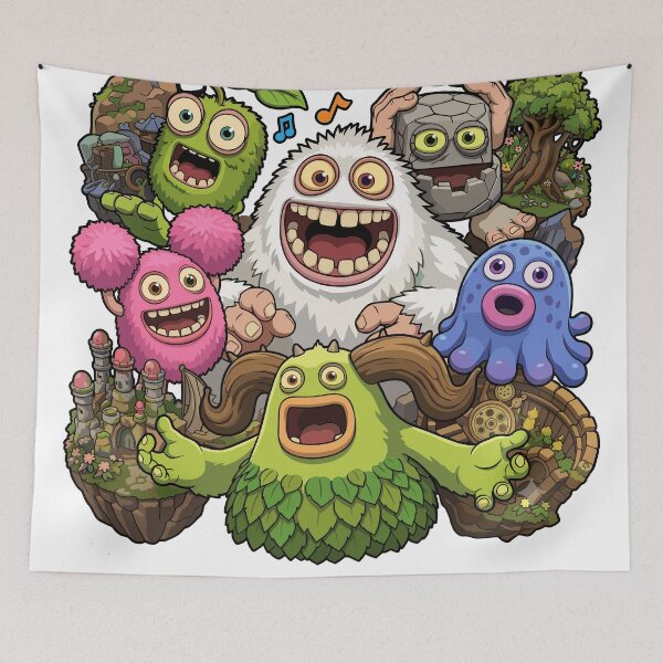 Item preview, Colorful Musical Monsters Sing Together designed and sold by Coldink.