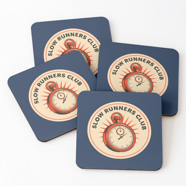 Item preview, Slow Runners Club Retro Stopwatch Badge designed and sold by FrostyFrisby.
