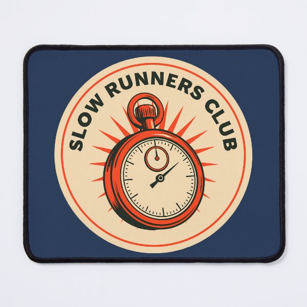 Item preview, Slow Runners Club Retro Stopwatch Badge designed and sold by FrostyFrisby.