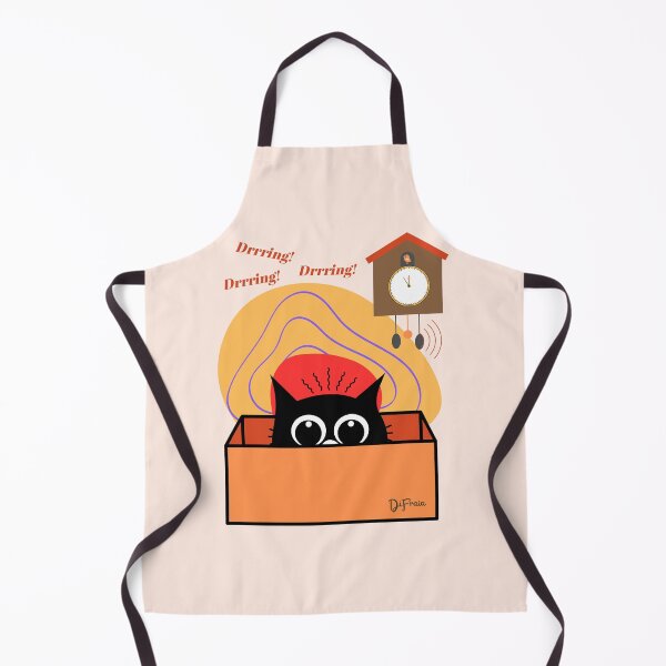 Item preview, Clock startling the cat designed and sold by DiFraia Studio.